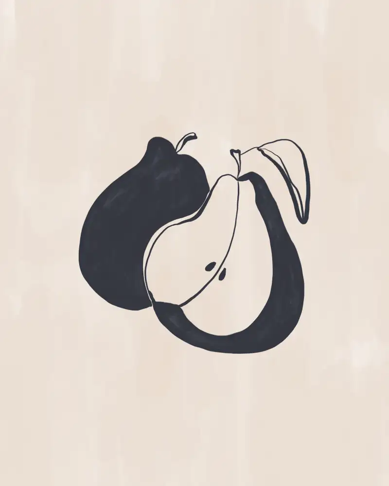 Illustrations, Green Ivy: Pears
