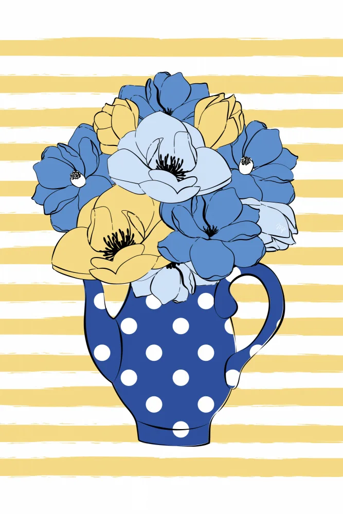 Martina: Blue Flowers