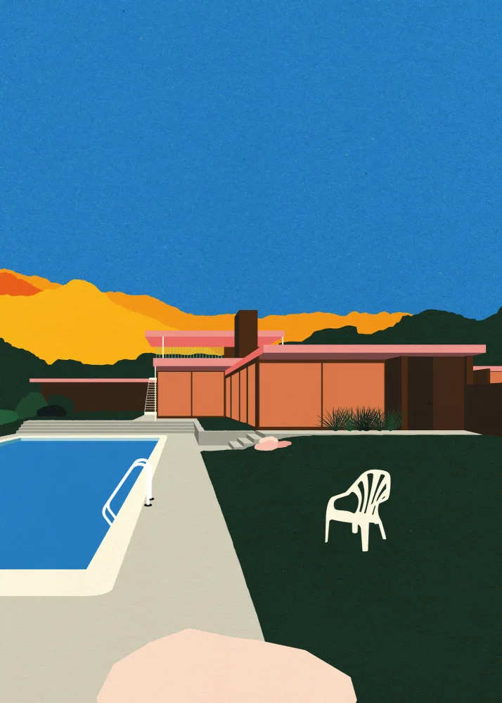 Feist, Rosi: Kaufmann Desert House au bord de la piscine