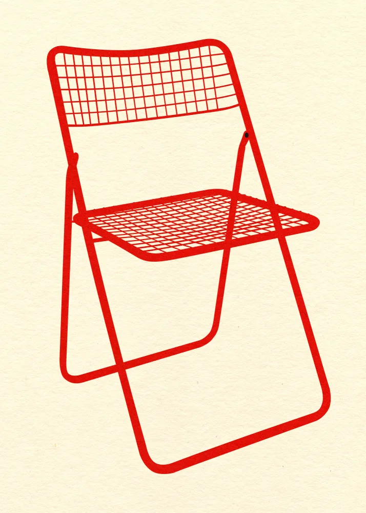 Feist, Rosi: Chaise Ted Net Rouge