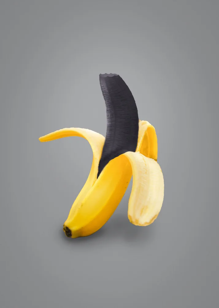 Barizi, Al: Geschälte schwarze Banane