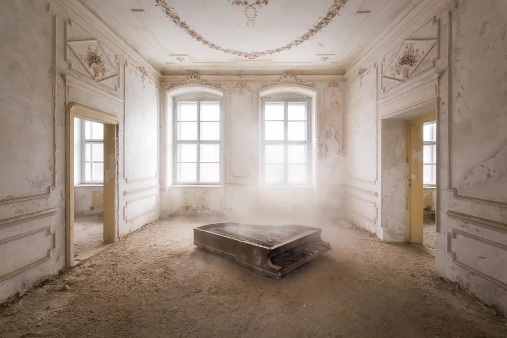 Robroek, Roman: Abandoned Piano in the Dust