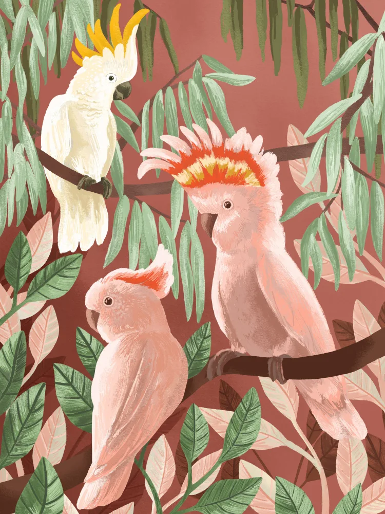 Blauw, Goed: Cockatoos