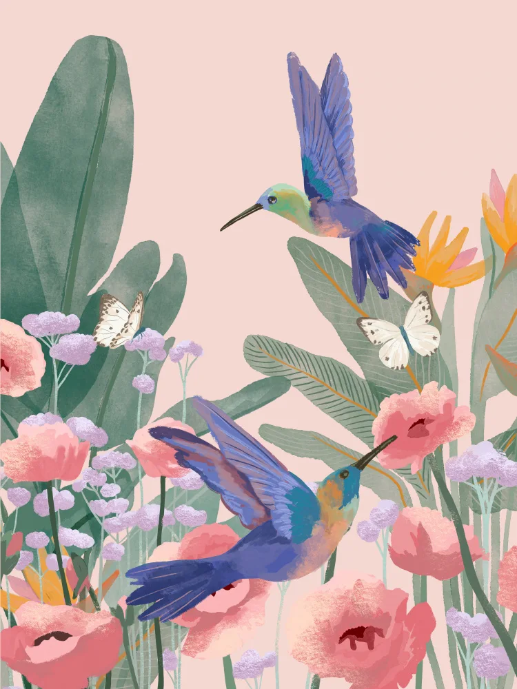 Blauw, Goed: Hummingbirds