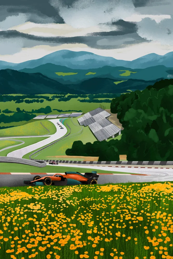 Blauw, Goed: Racetrack of Austria