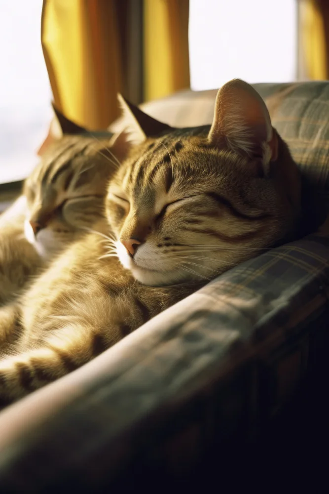 Treechild: Ruhende Van-Katzen