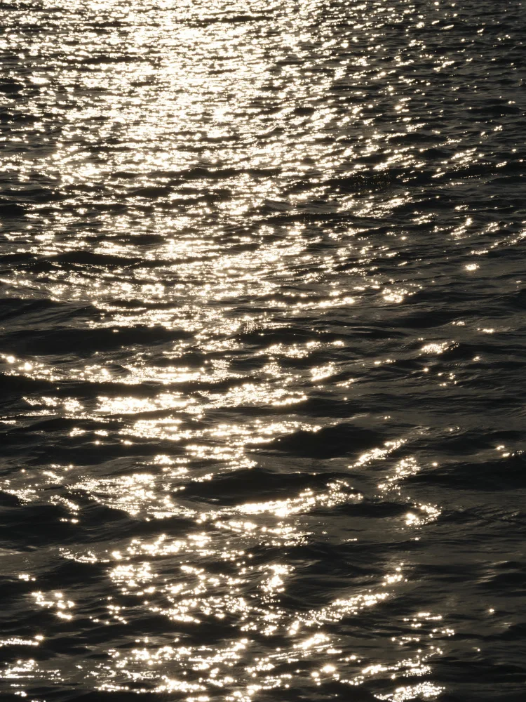 akyurt, engin: vagues de la mer au coucher du soleil