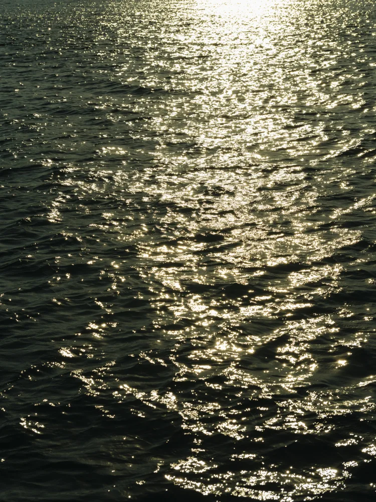 akyurt, engin: vagues de la mer au coucher du soleil