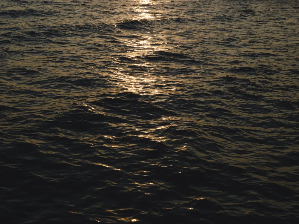 akyurt, engin: sea waves at sunset