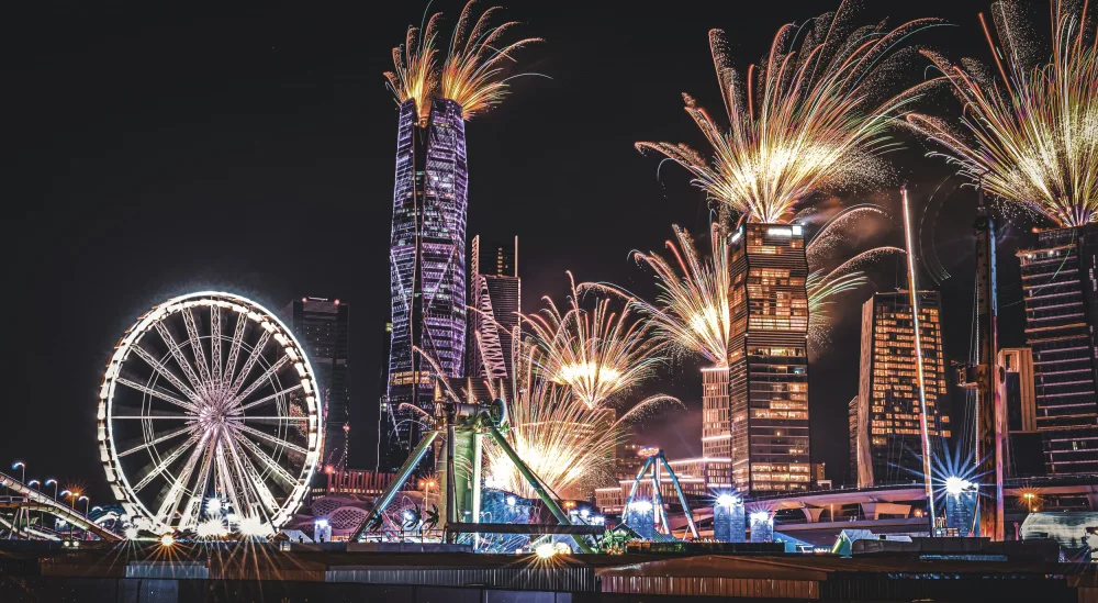 Hameed, Kashif: Fire Works at KAFD Riyadh Saudi Arabia