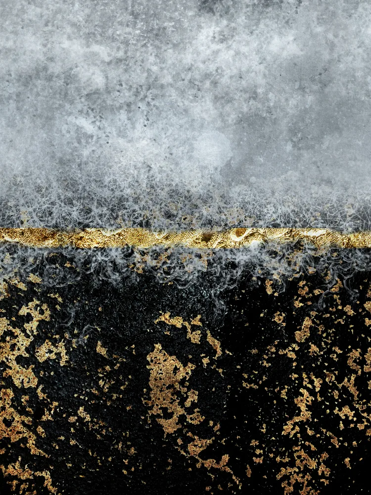 Paksoylu, Bilge: Gold Black Abstract