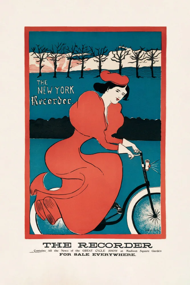 Poster, Travel Vintage: The New York Recorder (1895) GF Scotson Clark