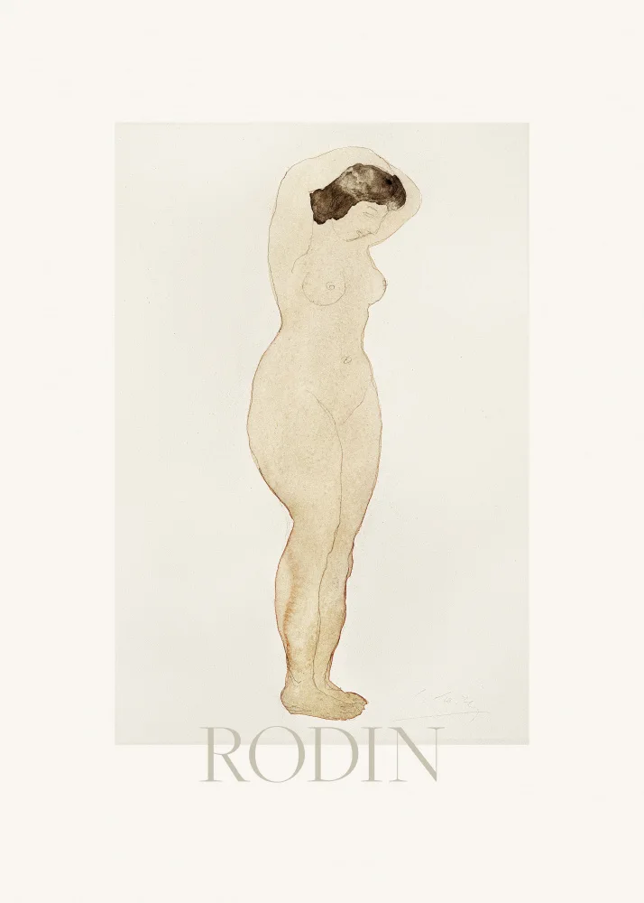 Rodin, Auguste: Nu,debout,les mains sur la tête
