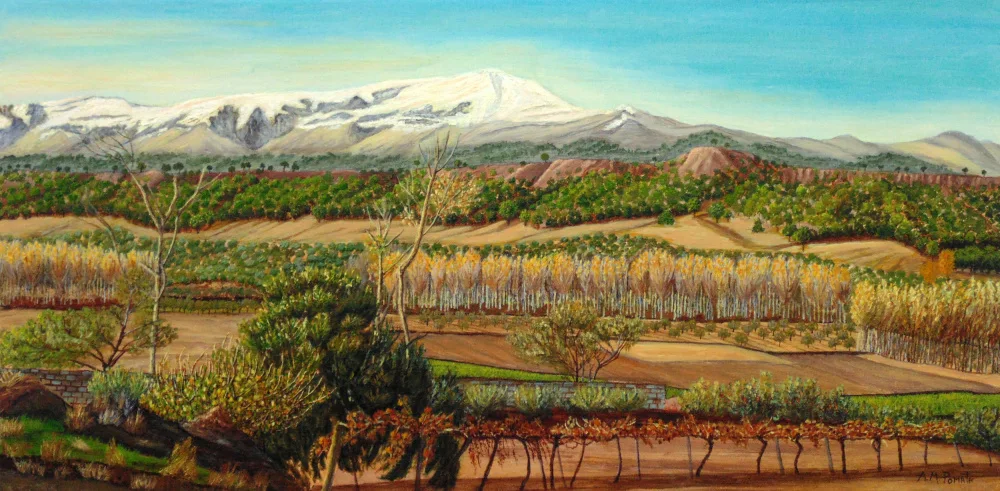 Pomata, M. Angeles: Valle de Viñedos en el Entorno de Sierra Nevada