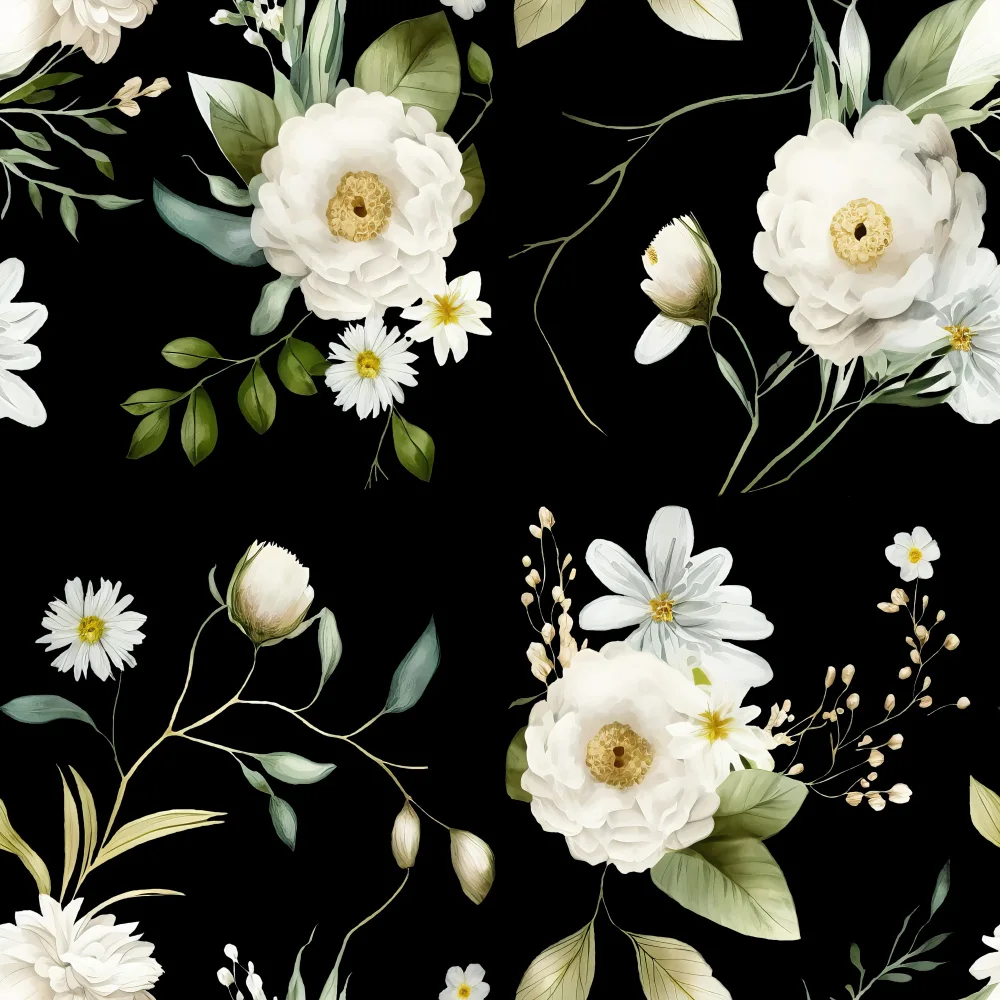 Paksoylu, Bilge: Wall Mural Wh 2 4096 Black