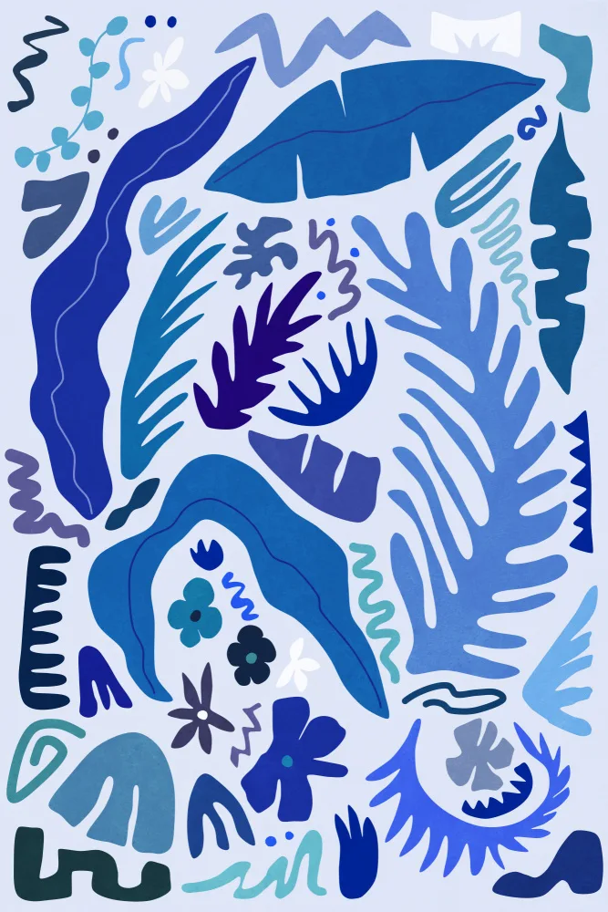 amini54: Colores y formas del jardín azul