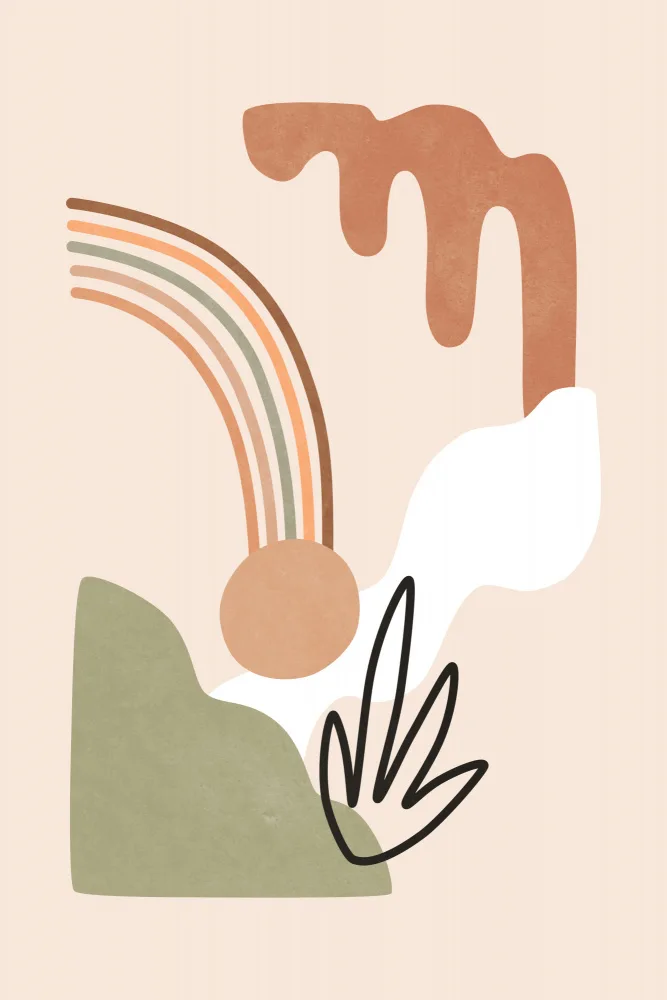 amini54: Misty Mountain Shapes Barva a tvary