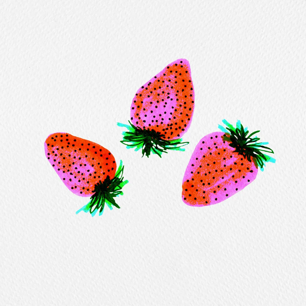 Channell, Michele: Fruits de fraises sucrées de lavande rouge