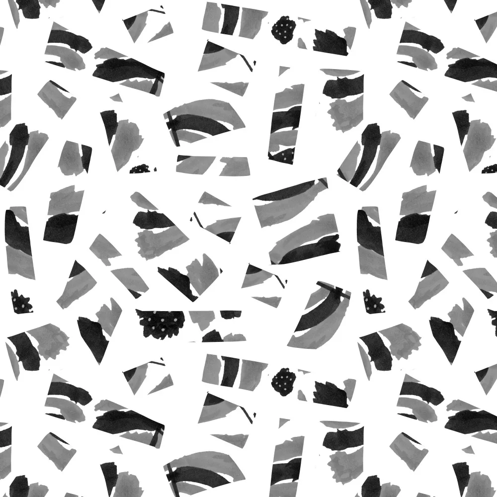 Channell, Michele: Recortes abstractos en blanco y negro