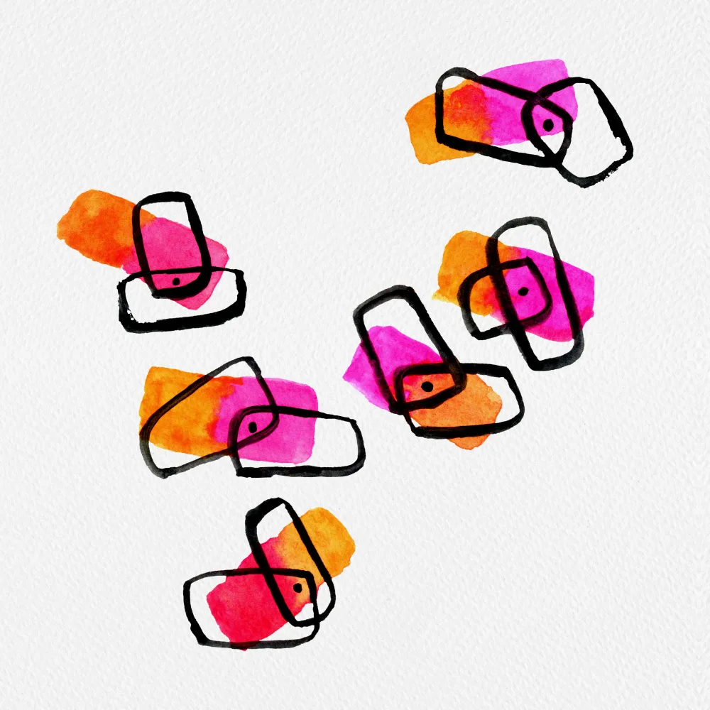 Channell, Michele: Formas abstractas malva