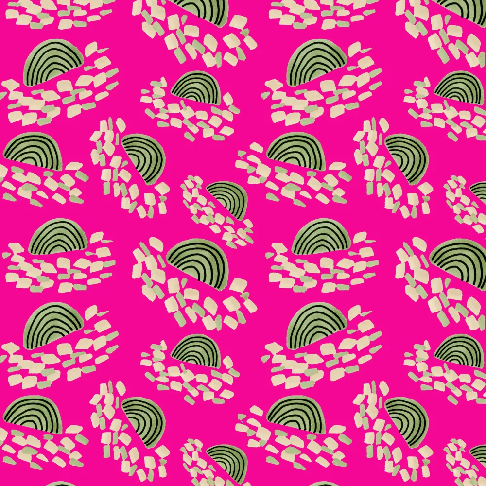 Channell, Michele: Confeti Arcoiris Verde Sobre Rosa