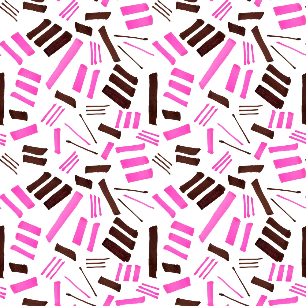 Channell, Michele: Marks Geometric Abstract 2 pink Brown