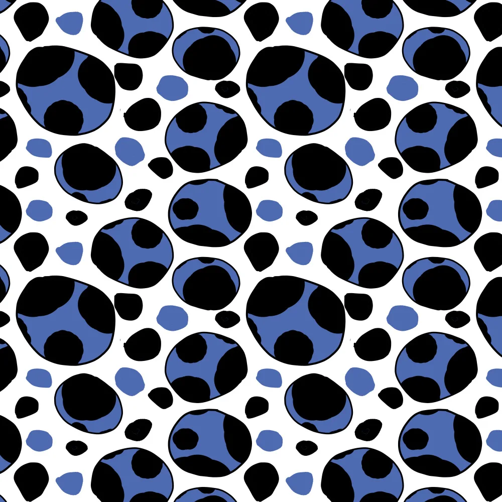 Channell, Michele: Bleu marine rétro à pois
