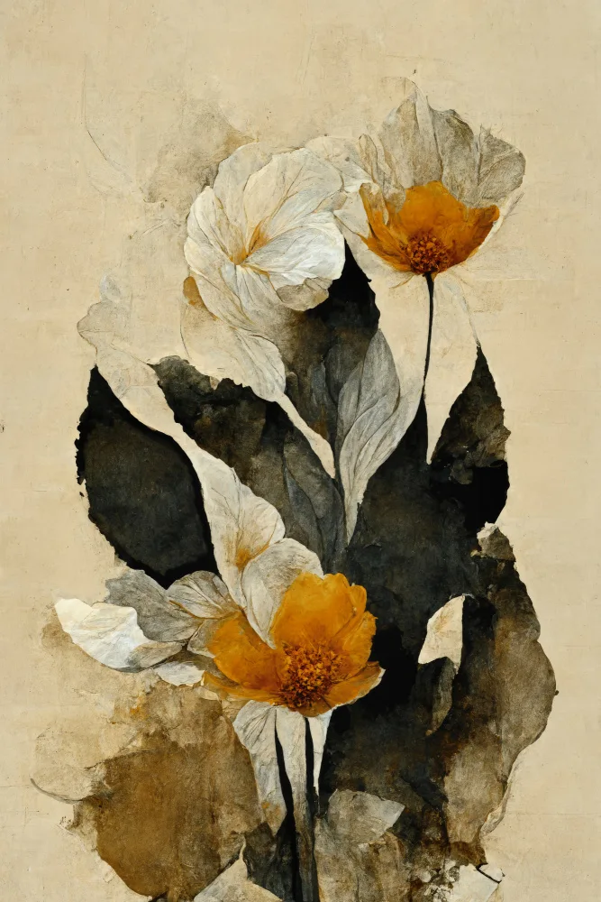 Treechild: Gelbe Papierblumen