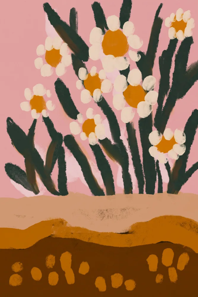 Treechild: Pastellblumenimpression Nr. 3
