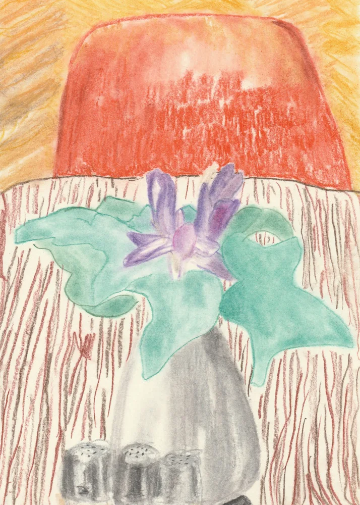 Galonska, Eva: Jarrón con Irisblüte