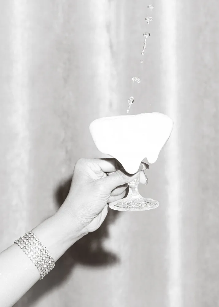 Studio, Pictufy: Hands Drink Glass Black and White