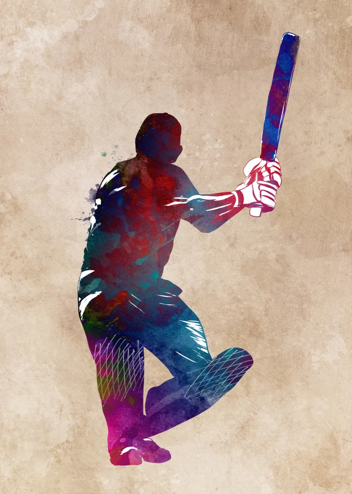 Jaszke, Justyna: Cricket Sport Art 1
