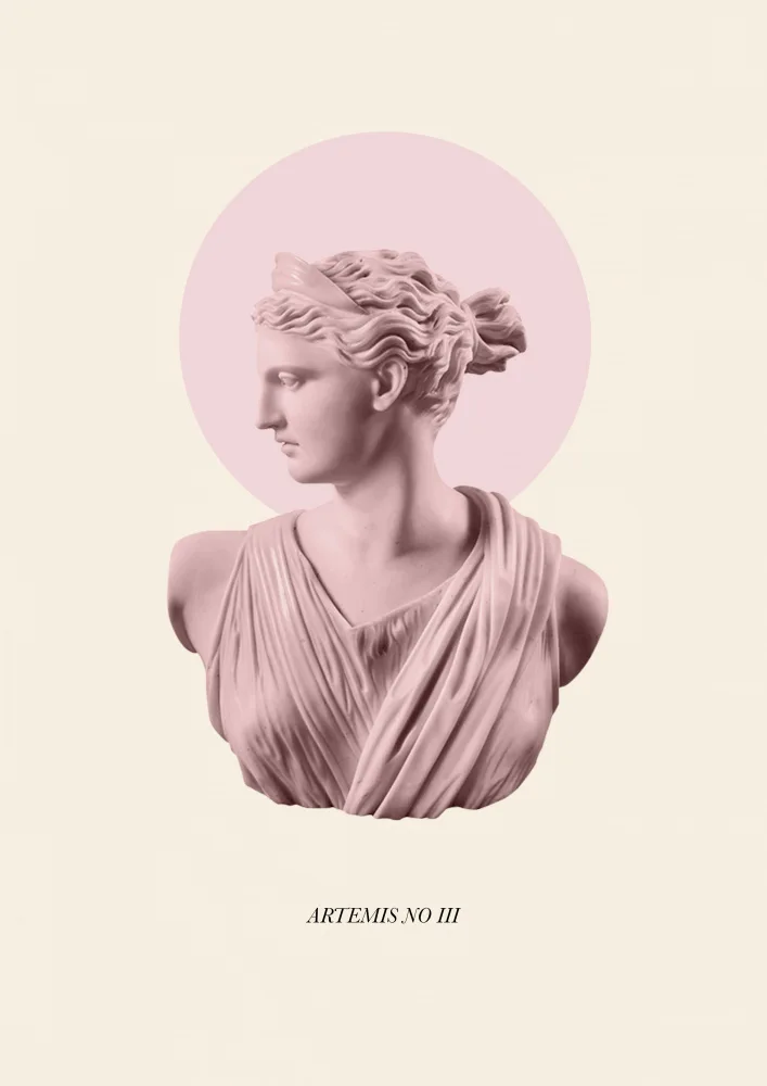Art, Digital Grace: Růžová Artemis s Halo