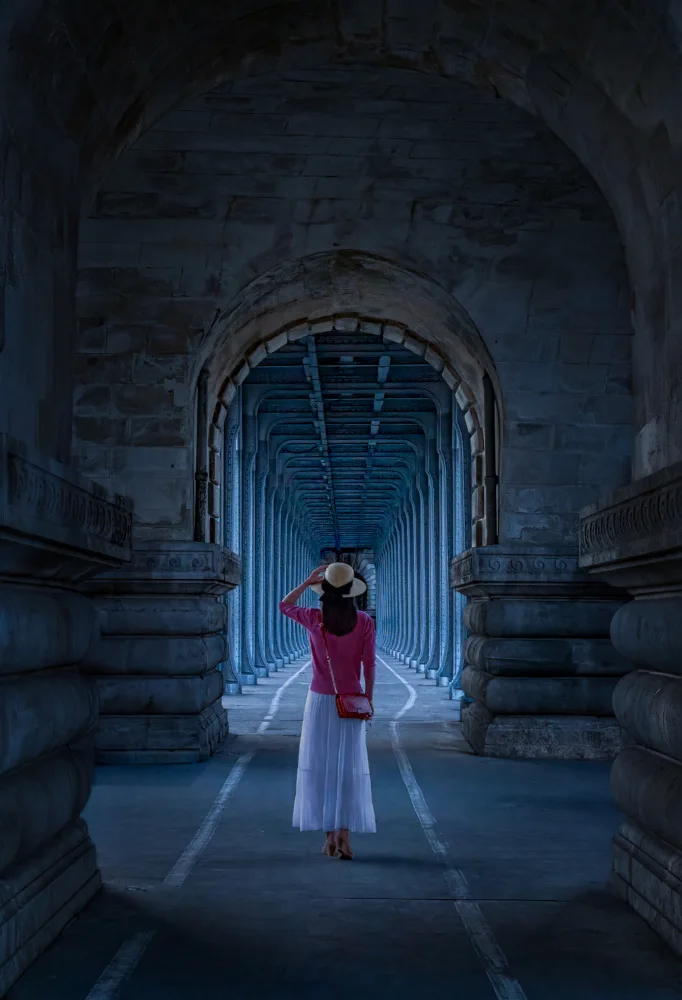 Zeng, Kenneth: Pont de Bir-Hakeim in Blau