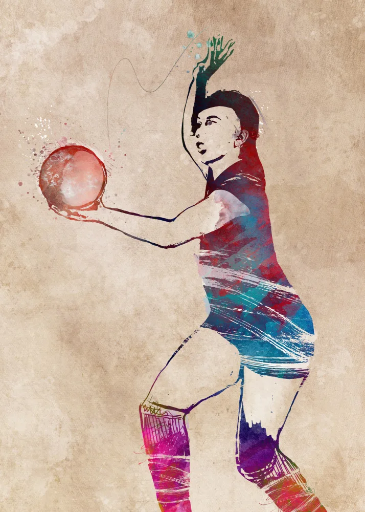 Jaszke, Justyna: Arte deportivo de voleibol.