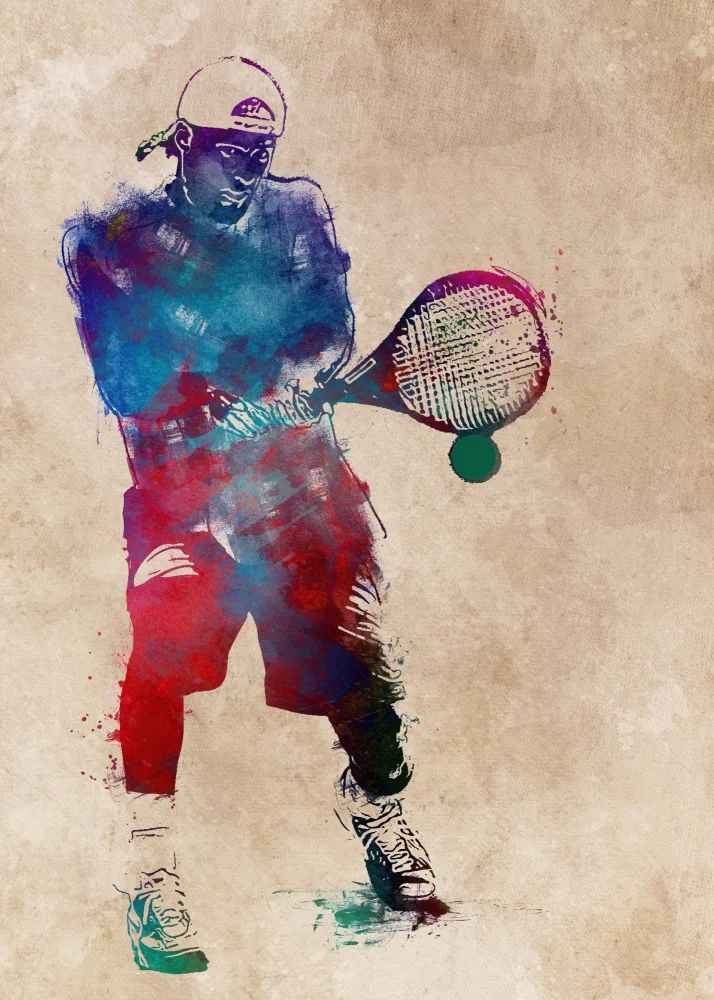 Jaszke, Justyna: Arte deportivo del tenista.