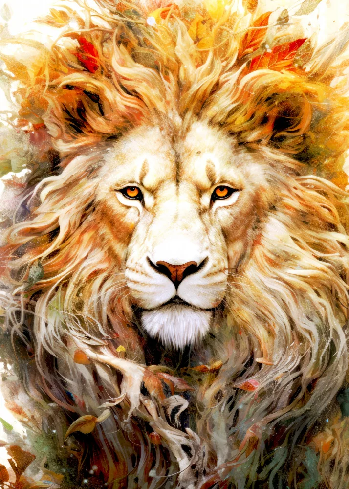 Jaszke, Justyna: Arte animal león #león