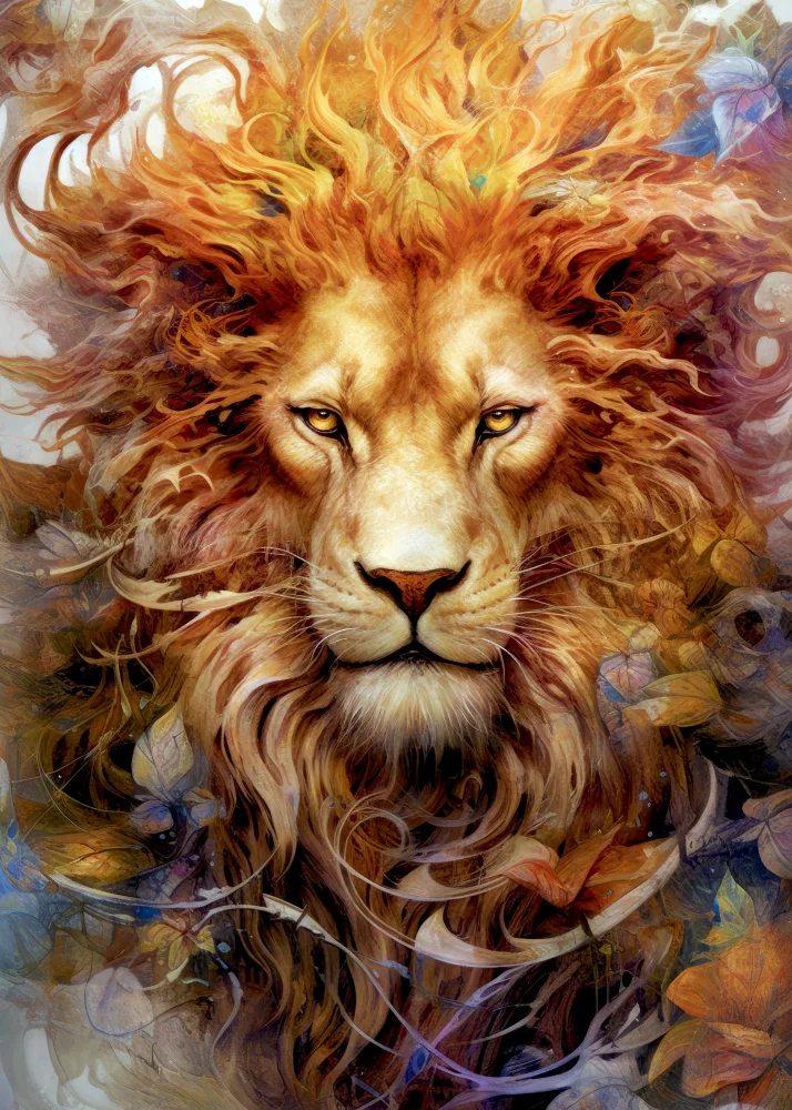 Jaszke, Justyna: Lion animal art #lion