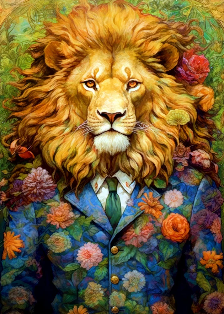 Jaszke, Justyna: Arte animal león #león