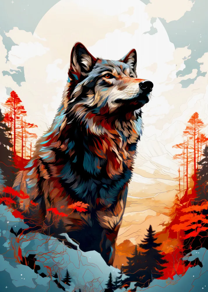 Jaszke, Justyna: Arte animal lobo #lobo