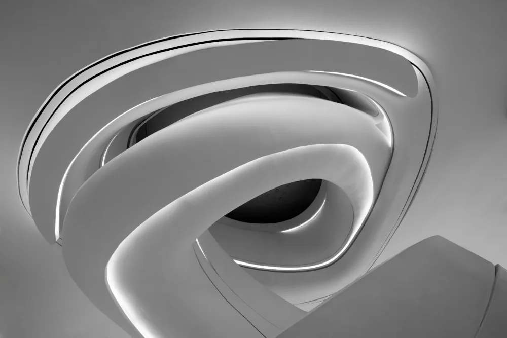 konglingming: Spiral staircase  (Designed by Zaha Hadid