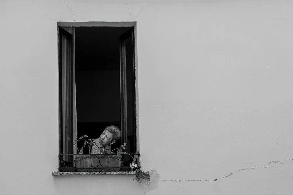 Conteddu, Mario: Curiosidad en la ventana