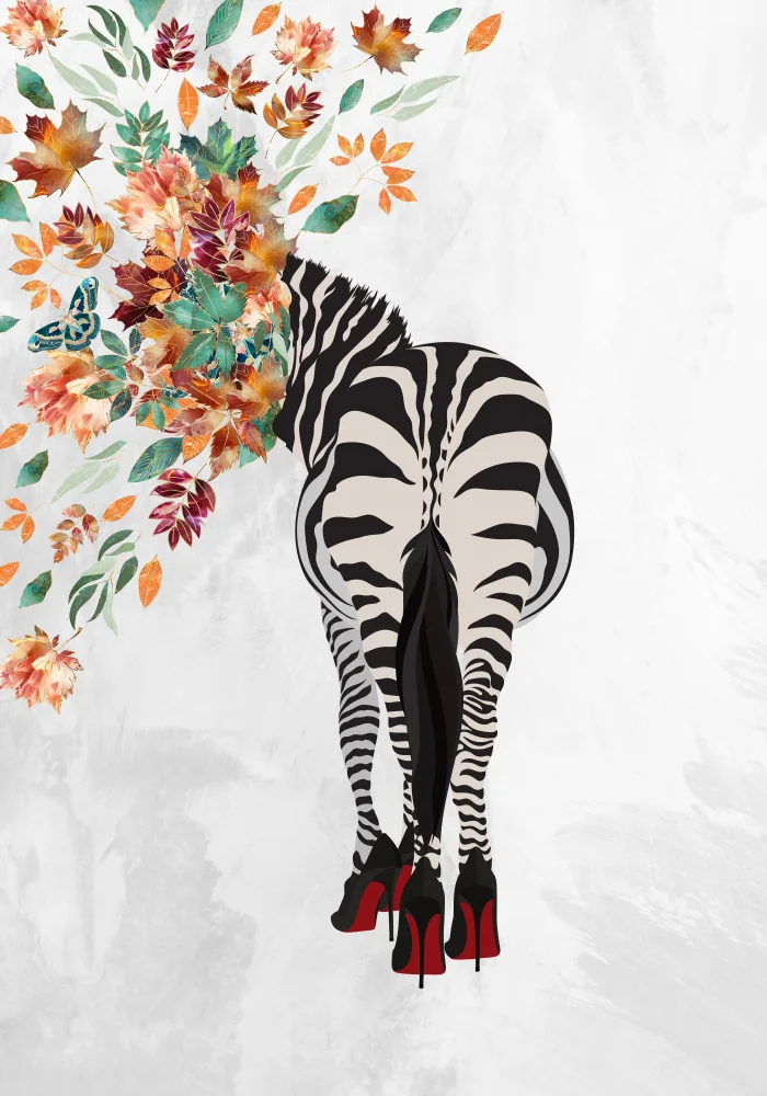 Manovski, Sarah: Zebra květinová hlava 01