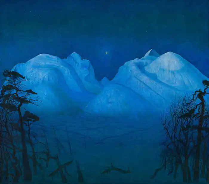 Sohlberg, Harald: Zimní noc na horách