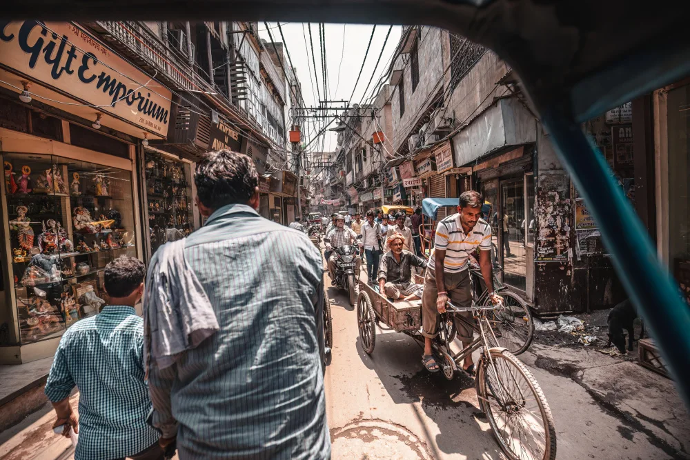 Tagliarino, Marco: Rush hour in Old Delhi