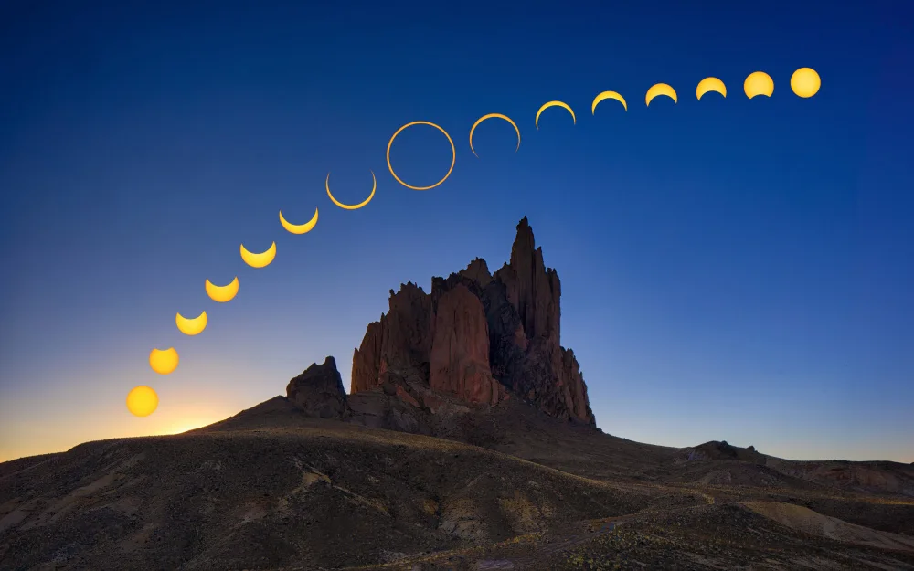Zheng, Michael: Eclissi solare su Shiprock