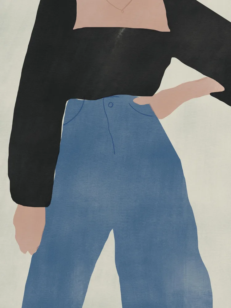 Dean, Little: Pose With Black and Blue