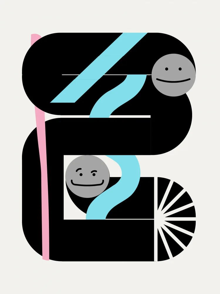 Dean, Little: Geometric Loop Smiley