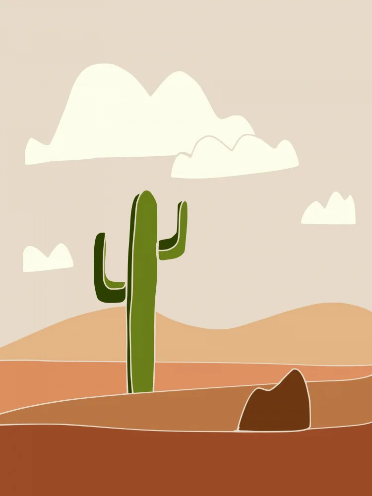 Dean, Little: Southwest Cactus Landscape