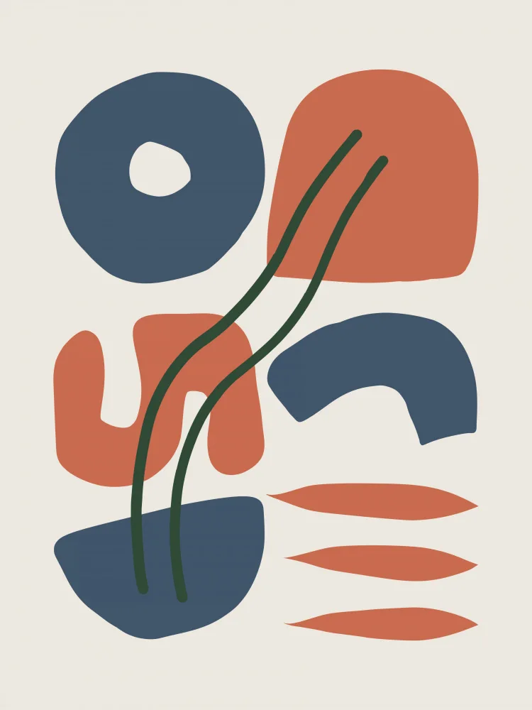 Dean, Little: Six Organic Shapes Composition